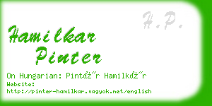 hamilkar pinter business card